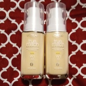 2 Pack L'Oreal True Match Super-Blendable Foundation W1 Warm Light